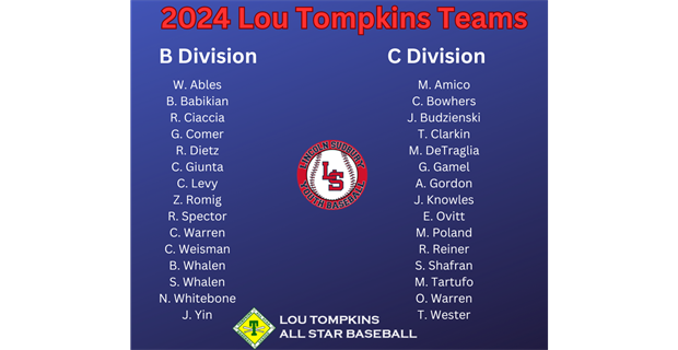 2024 Lou Tompkins Team Announcement